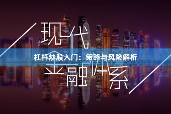 杠杆炒股入门：策略与风险解析
